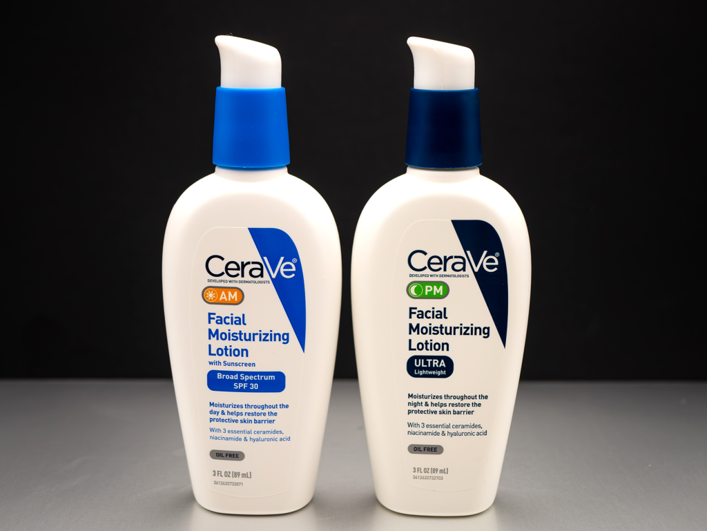 CeraVe Facial Moisturizing Lotion AM and PM Face Moisturizer for Black Skin